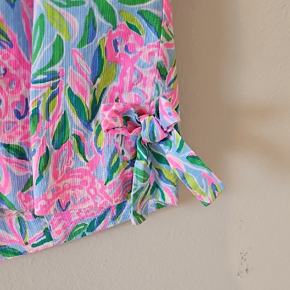 Lilly Pulitzer Pink and Green Floral Dress - Picture 2 of 5